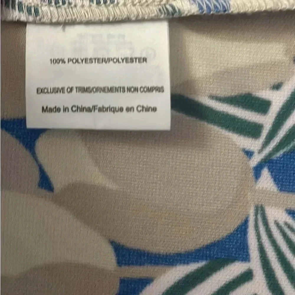 Tory Burch Mandarin Collar XS Blouse Tulip Print